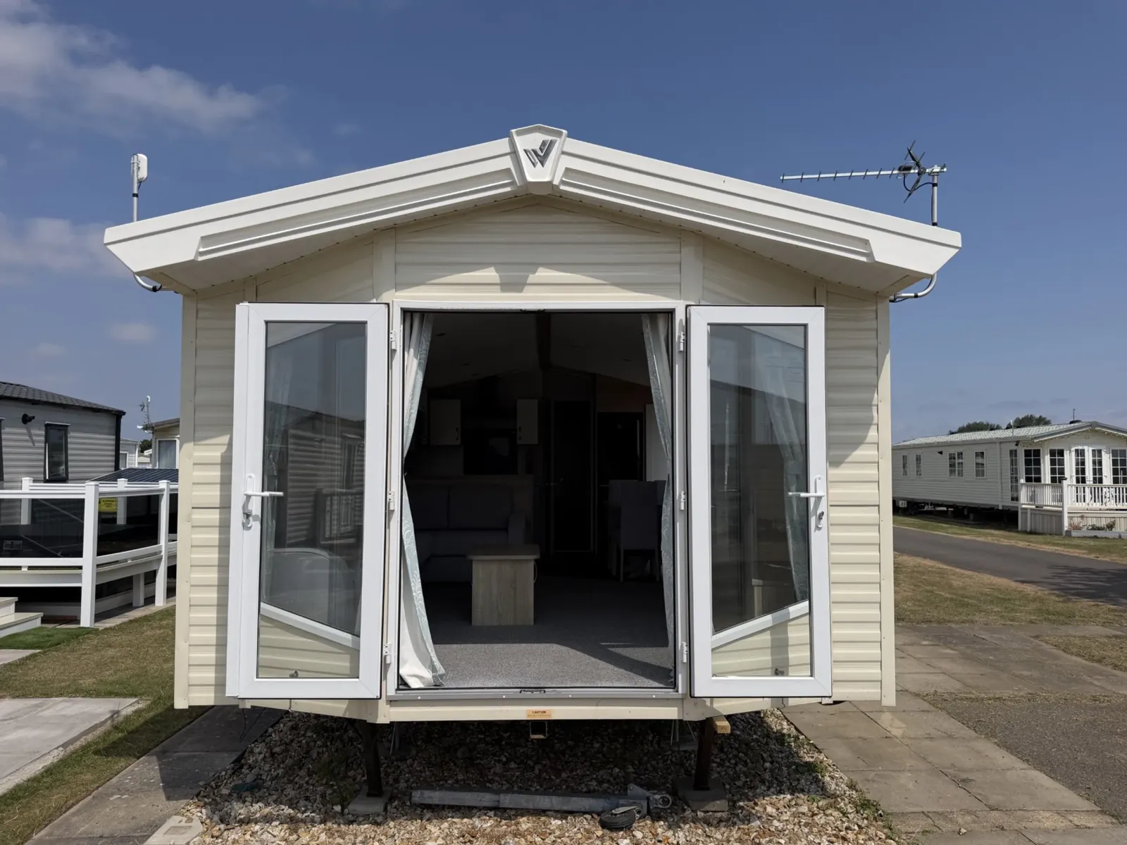 2020 Willerby Sienna front view at north shore holiday park