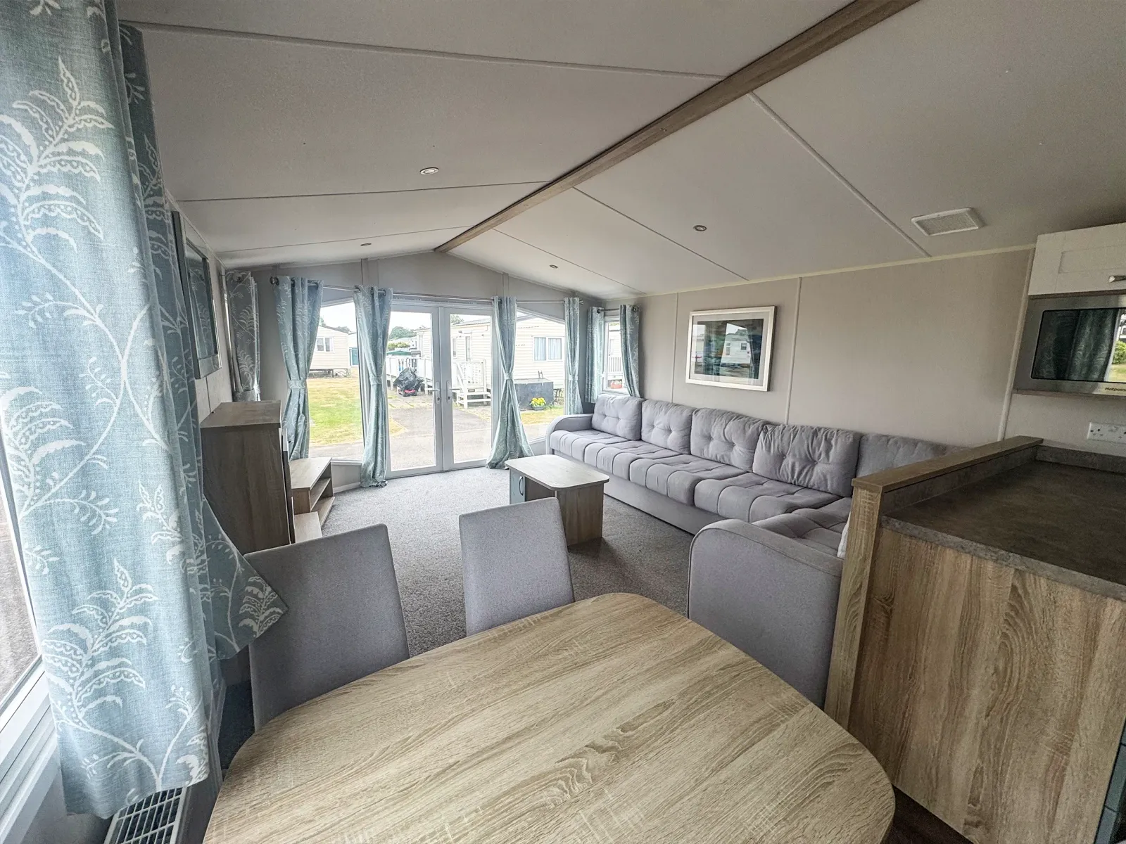 Spacious open-plan lounge inside the 2020 Willerby Sienna