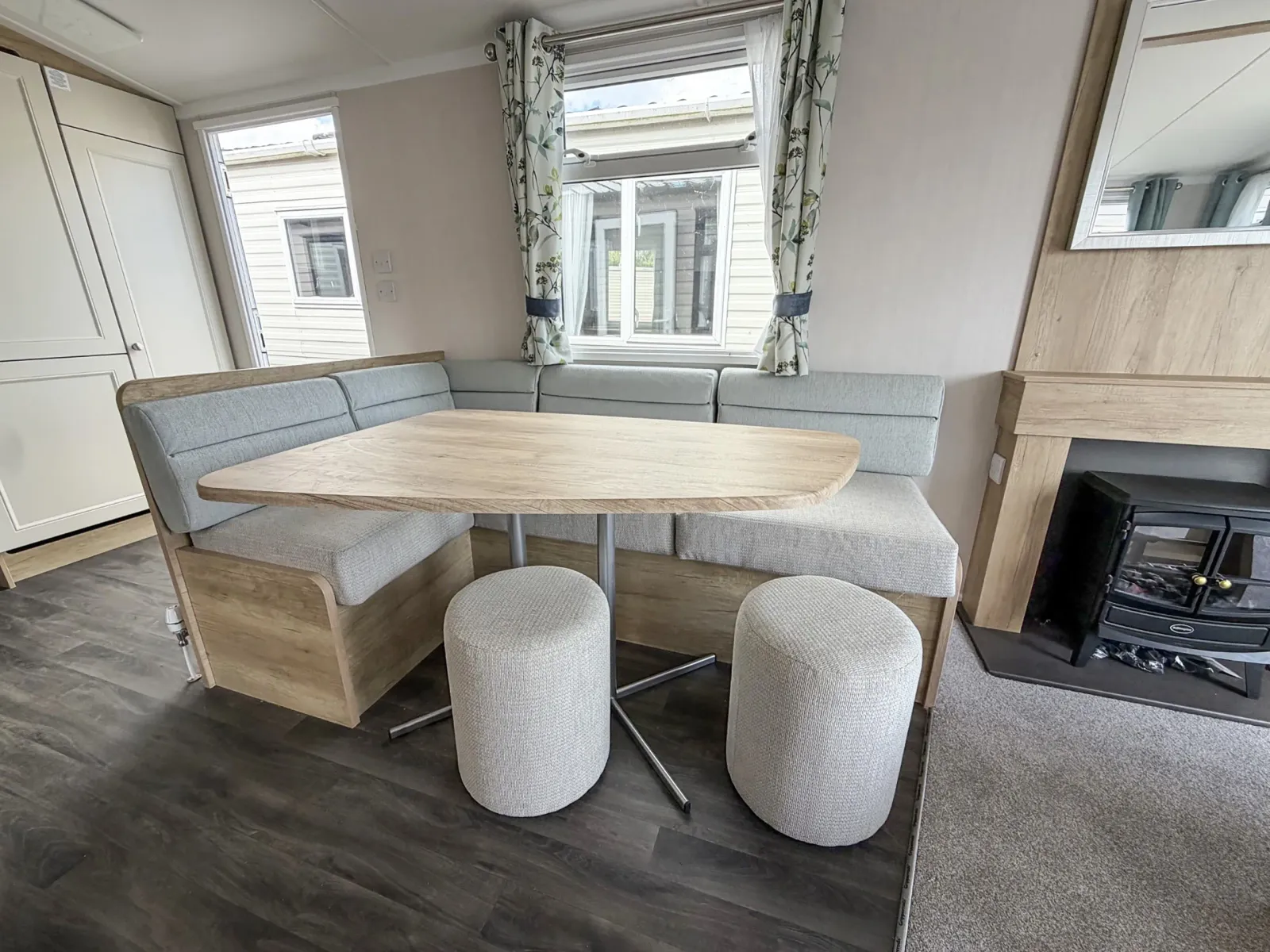 Coastfields 2024 Swift Burgundy Kitchen Dining Area at North Shore