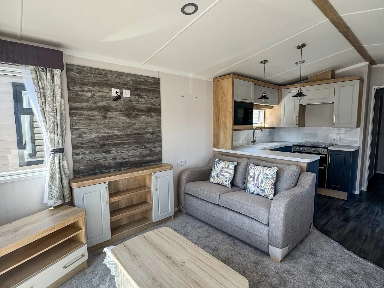 Coastfields 2026 Swift Bordeaux lounge and dining area at Skegness Fields