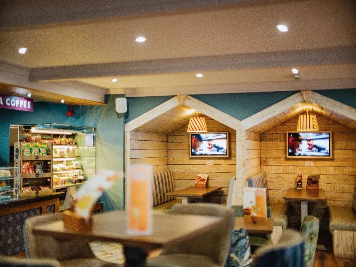 Coastfields Aqua Lounge Tables Area