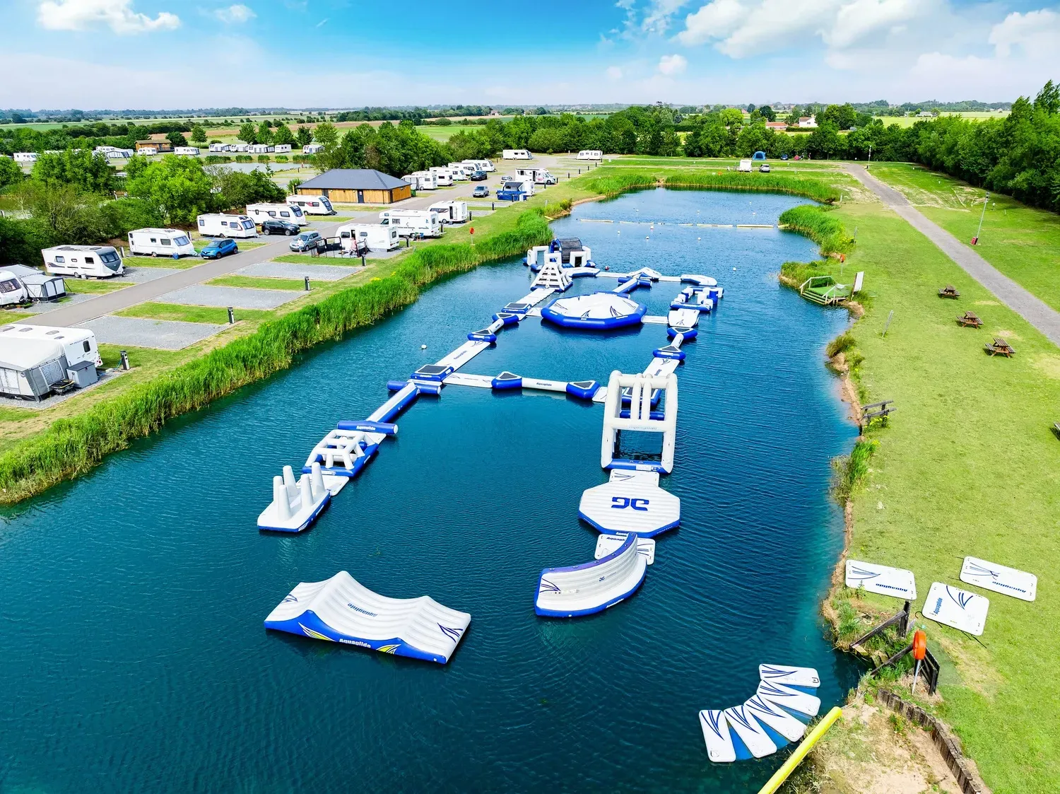 Grange Lincolnshire Aqua park Aerial View