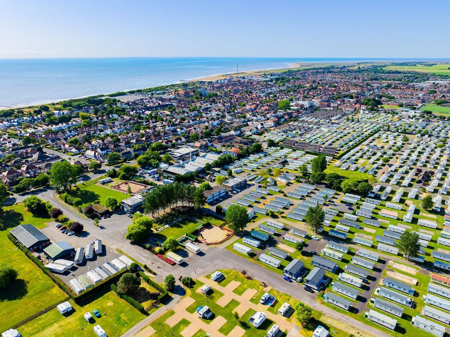North Shore Aerial View with Ocean in Background