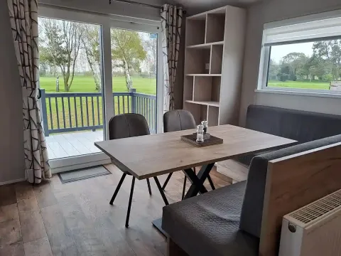Addlethorpe Golf & Country Club-St Andrews-Mapleton Lodge-dining area-golf course view