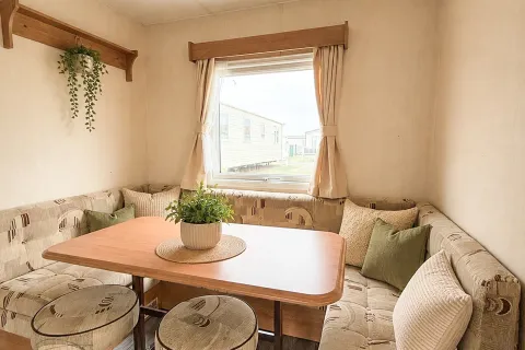 2002 Cosalt Torino Coastfields dining area with new upholstery