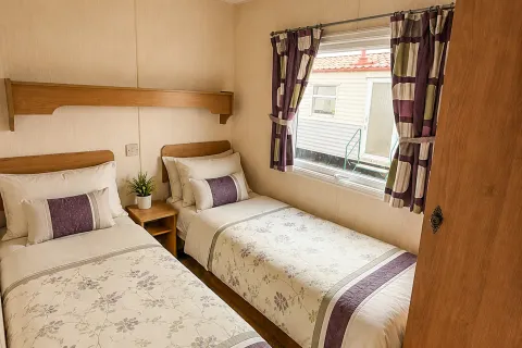 2002 Cosalt Torino Coastfields twin bedroom