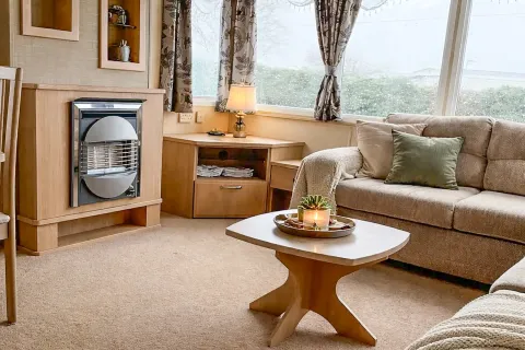 Coastfields 2009 Willerby Granada comfortable open-plan living area