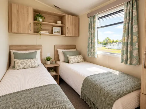 Coastfields 2018 Willerby Rio Gold Twin Bedroom
