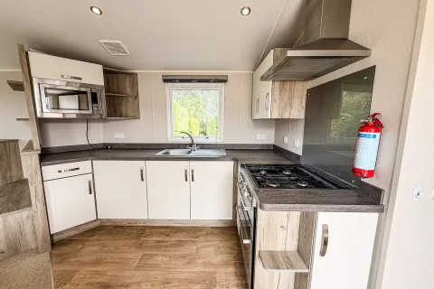 2018 Willerby Skye Coastfields open-plan living and kitchen area