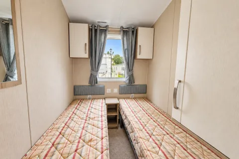 2018 Willerby Skye Coastfields second twin bedroom