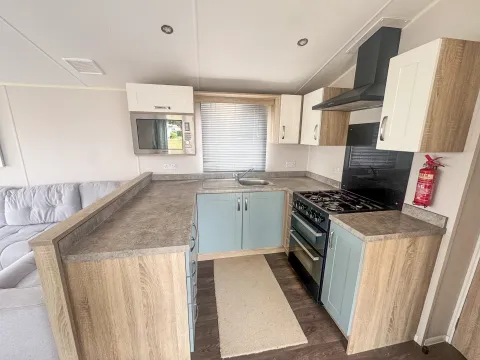 Modern fitted kitchen in the 2020 Willerby Sienna holiday home