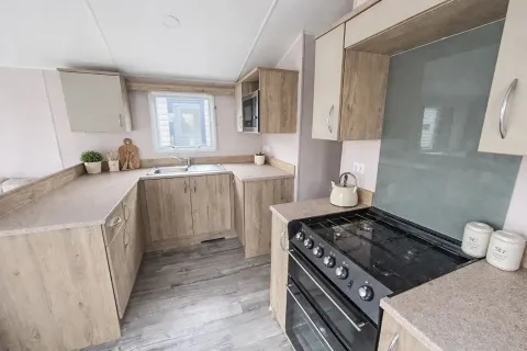 Coastfields 2022 Atlas Mirage Kitchen and Dining Area at Coastfields Holiday Village