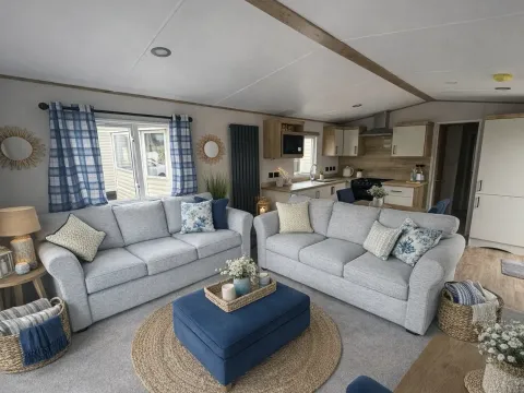 Open-plan living area in the 2026 ABI Louis holiday home
