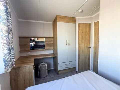 Coastfields 2026 Swift Bordeaux master bedroom at Skegness Fields