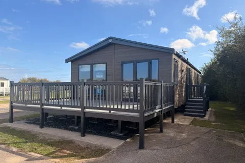 2026 Swift Edmonton Lodge Coastfields exterior with decking