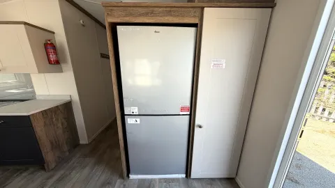 TexCoastfields 2026 Willerby Malton modern kitchen with full height fridge freezer at North Shore Holiday Park U2814t for image