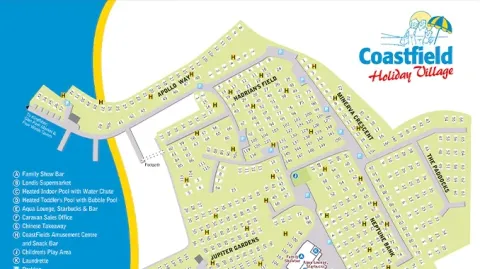 coastfields holiday village map