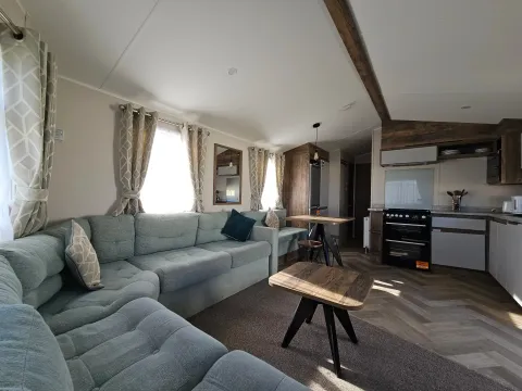 Coastfields Silver Caravan Sleeps 6 Pet Friendly Lounge LP19669
