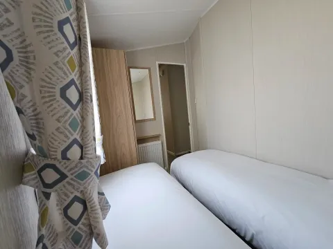 Smallgrove platinum caravan sleeps 8_Small Grove Holiday Park-Ingoldmells-holiday home-twin bedroom 3_Small Grove