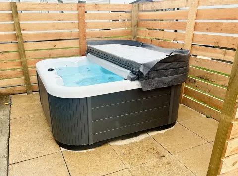 Private hot tub at the 2023 Willerby Gainsborough