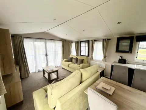 Luxury open-plan lounge in the 2023 Willerby Gainsborough