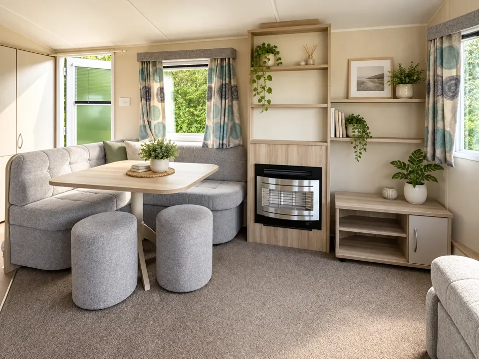 coastfields 2018 Willerby Rio Gold open living area