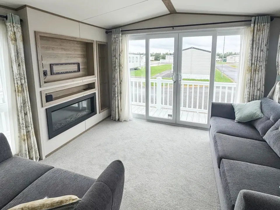 Lounge seating area in the 2023 ABI Ingleton holiday home