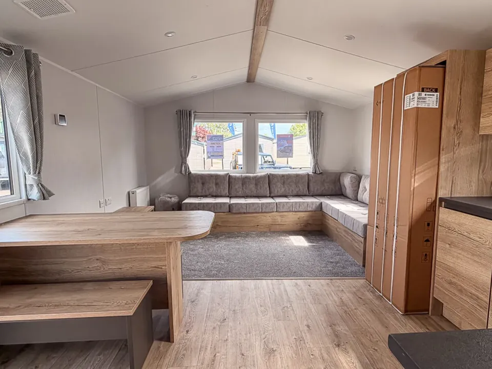 Open-plan living area in the 2026 Willerby Ellerton Extra holiday home