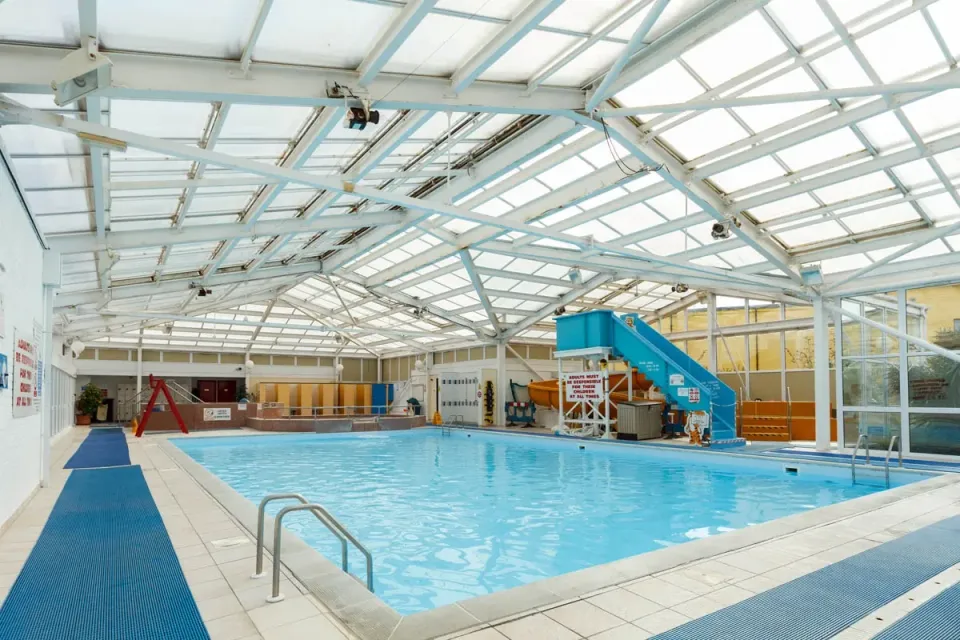 coastfields holiday park indoor pool with waterslide