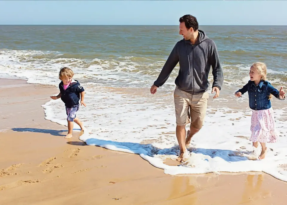 family beach