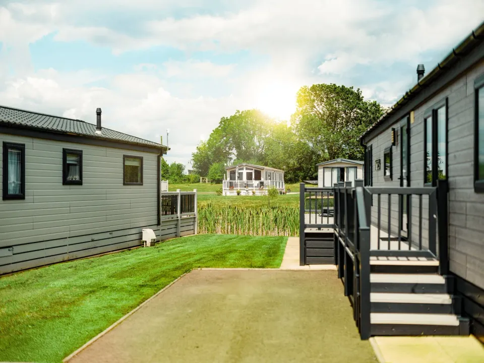 Helsey Farm Caravans with Pond in the Background 2