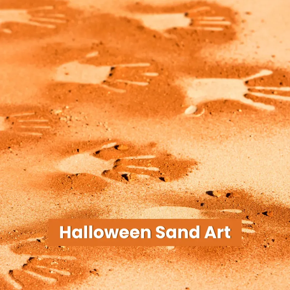 Kids Halloween Sand Art