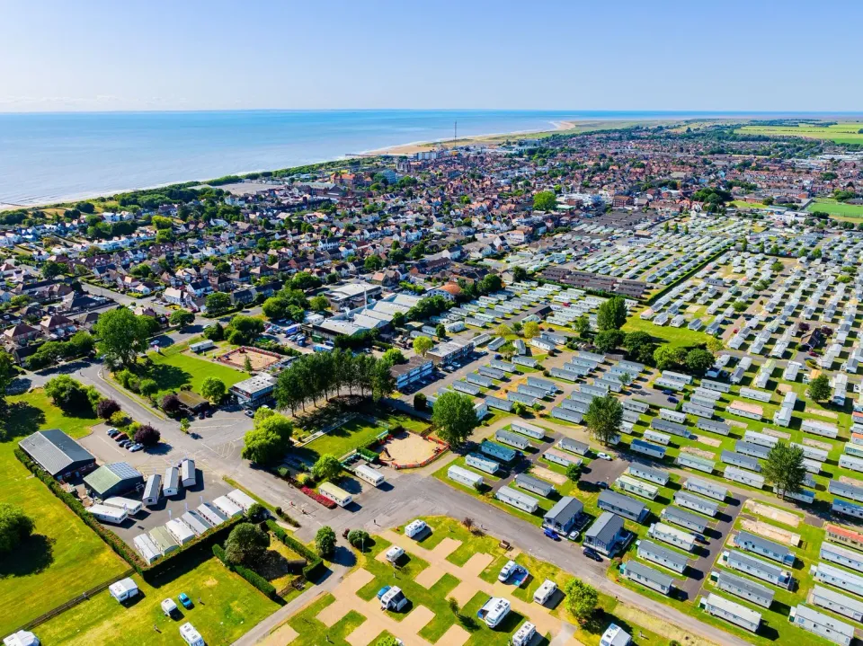North Shore Aerial View with Ocean in Background