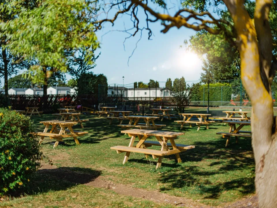 North Shore Benches and Tennis Court Area