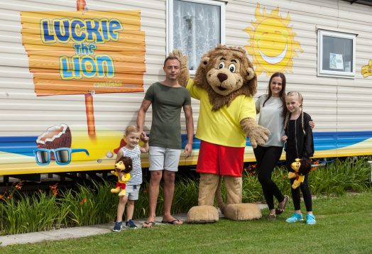 Visit from Luckie the Lion