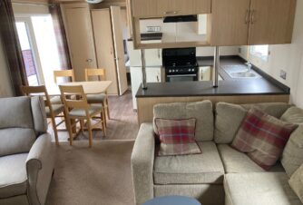 Carnaby Cascade 37’x12′ 3 bedrooms Centre Lounge Model inc 2024 fees.